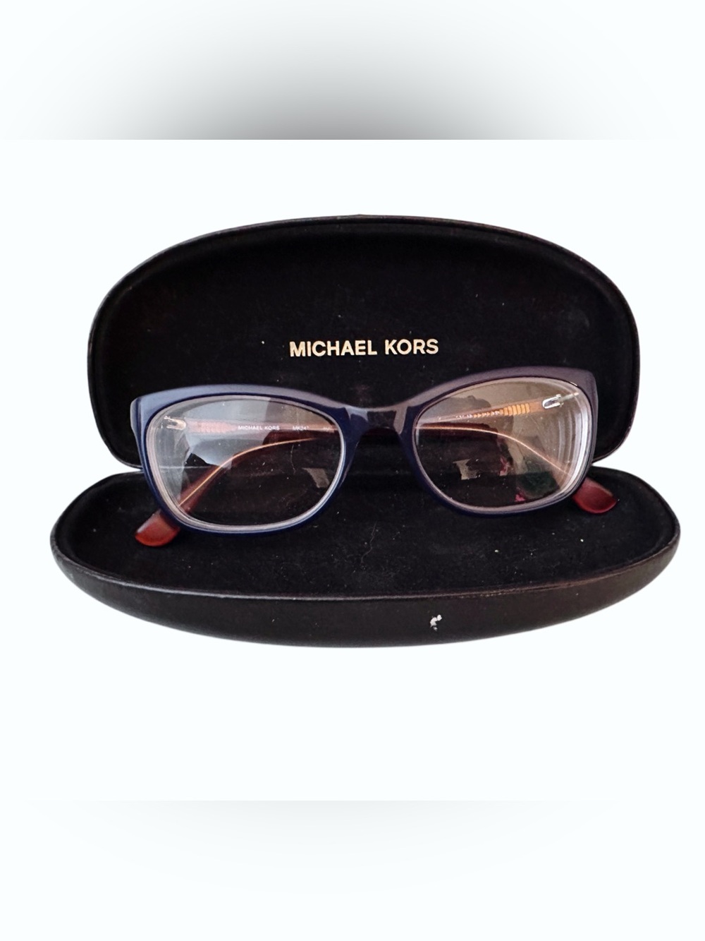 Michael Kors MK247 Eyeglass Frames Brown Burgundy 52-18-135 w/ Case